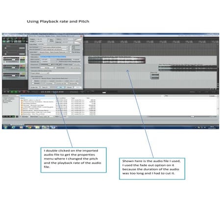 Using playback rate and pitch