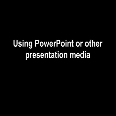 Using Powerpoint