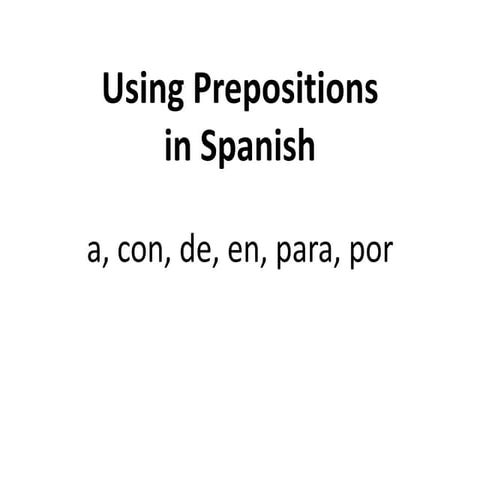 Using prepositions in progress
