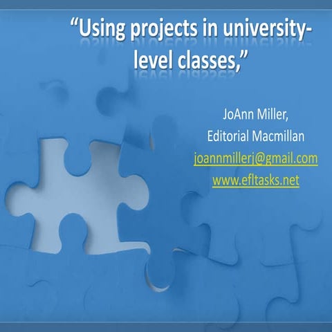 Using projects to increase interaction