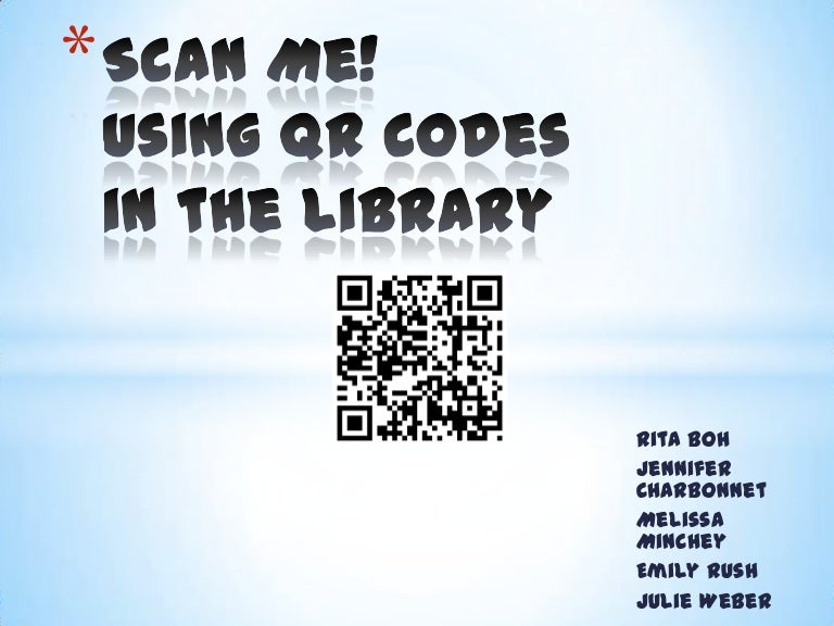 Using qr codes in libraries