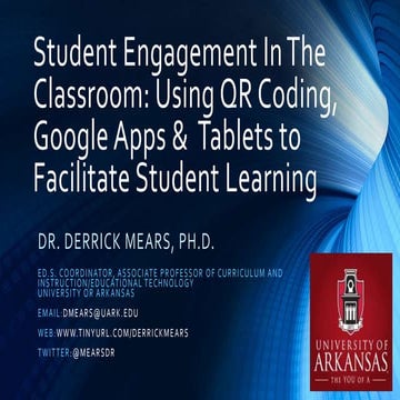 Student Engagement In The Classroom: Using QR Coding, Google Apps &  Tablets ...
