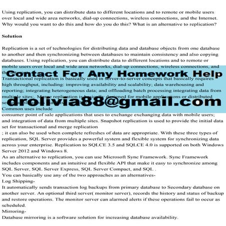 Using replication, you can distribute data to different locations an.pdf