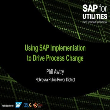 Using sap implementation to drive process change