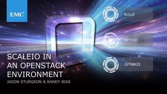 Using ScaleIO in an OpenStack Environment