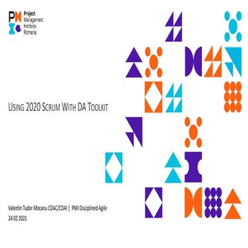 Using Scrum 2020 with Disciplined Agile toolkit