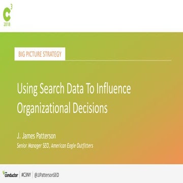 Using Search Data to Influence Organizational Decision Making