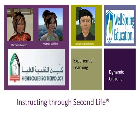 Using Second Life HCT-FC Presentation