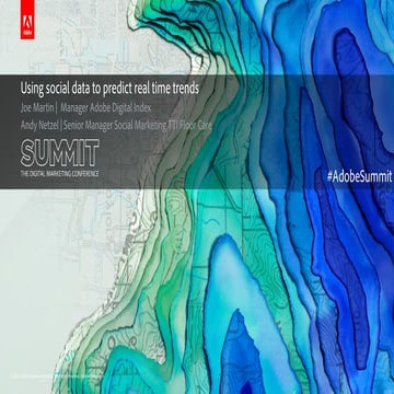 Using Social Data to Predict Real Time Trends