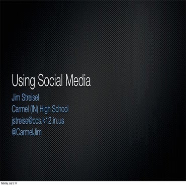 Using social media