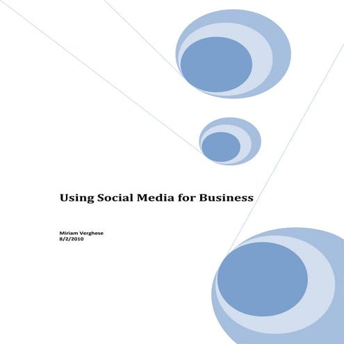 Using Social Media for Business