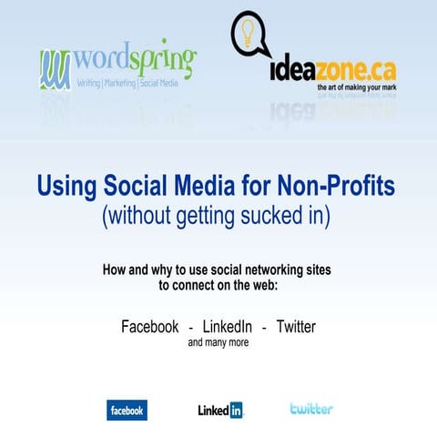 Using Social Media For Non Profits Vv