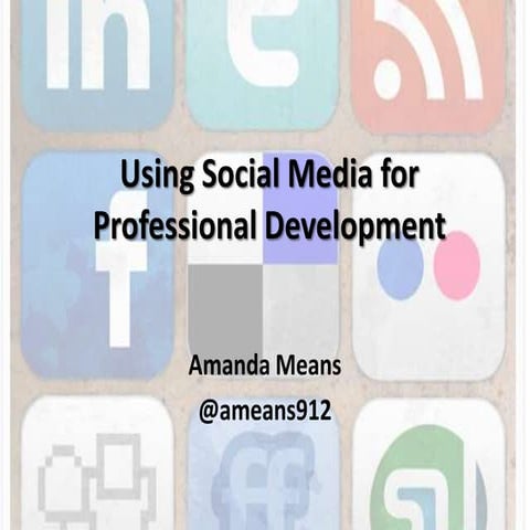 Using Social Media For Professional Development