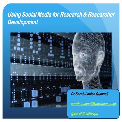 Using social media for research & researcher development
