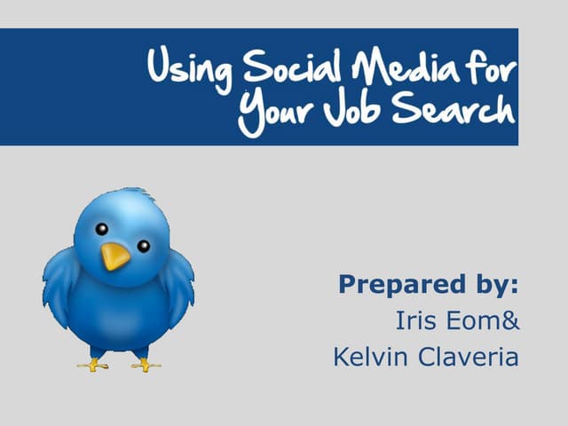 Using Social Media for Your Job Search