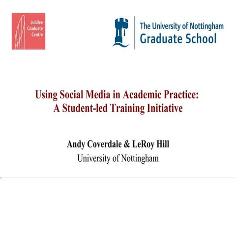 Using Social Media in Academic Practice