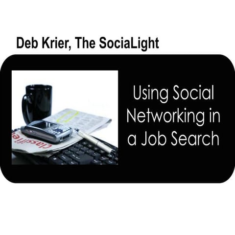 Using Social Media in Your Job Search - SHORT