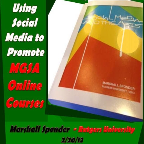 Using social medias to amplify student enrollment and satisfaction  with onli...