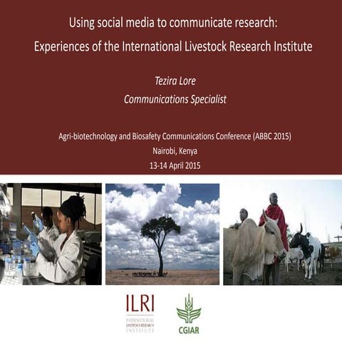 Using social media to communicate research: Experiences of the International ...