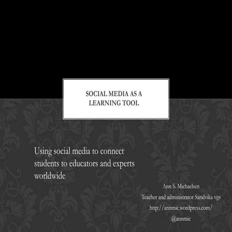 Using social media to connect bett 2003