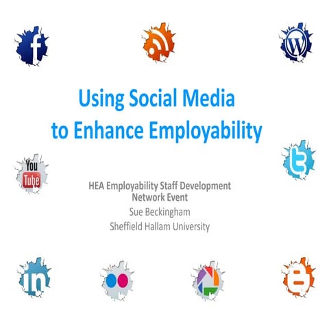 Using social media to develop employability