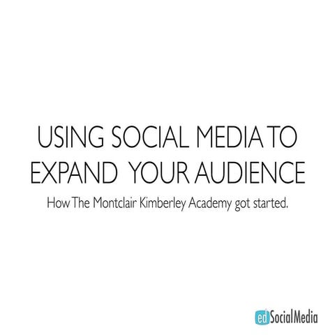Using social media to expand your audience v2