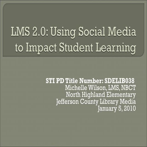 Using social media to impact student learning