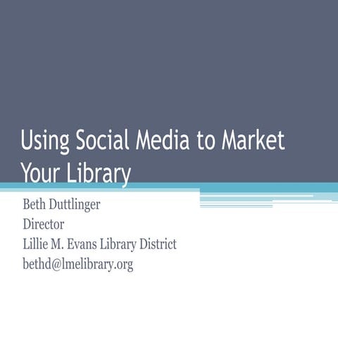 Using social media to market your library