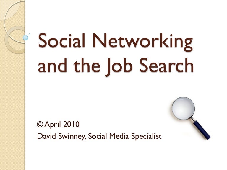 Using Social Networking in the Job Search