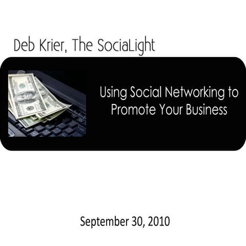 Using Social Networking to Promote Your Business