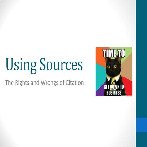 Using sources
