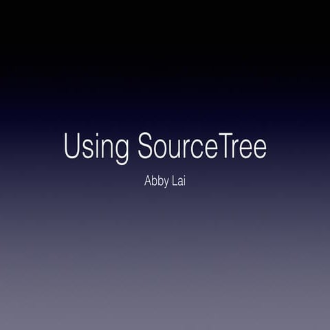 Using source tree | PPT