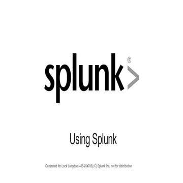 Using Splunk 6.3 - eLearning.pdf