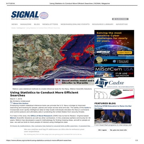 Using Statistics to Conduct More Efficient Searches