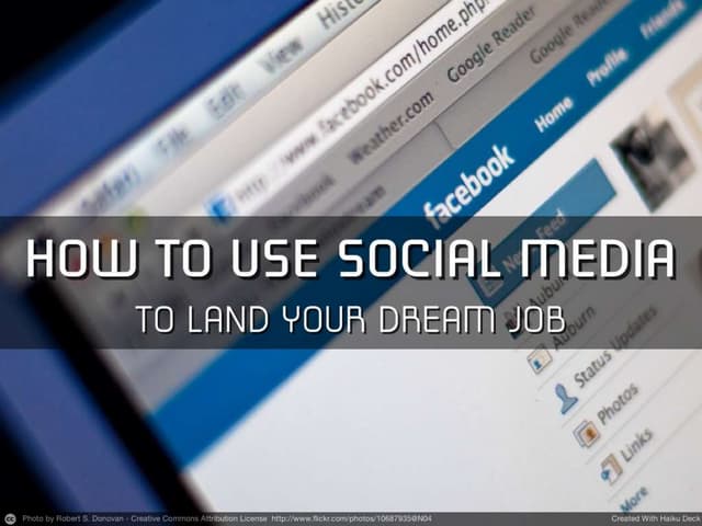 Using tech and social media to land dreamjob