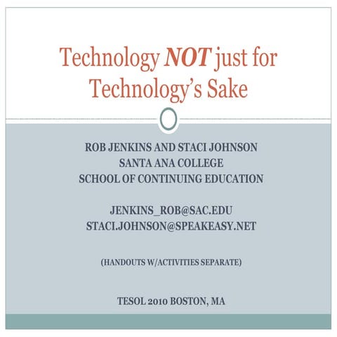 Using Technology In The Classroom