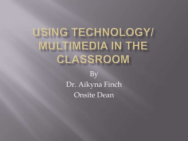 Using technology in the classroom