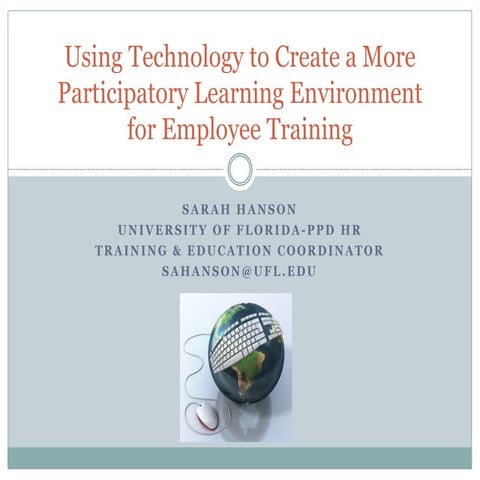 Using technology to create a more participatory learning