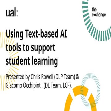 Harnessing Text-Based AI Tools to Enhance Student Learning and Critical ...