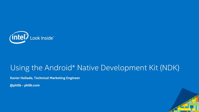 Using the Android Native Development Kit (NDK)