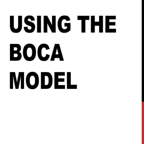 Using the BOCA model