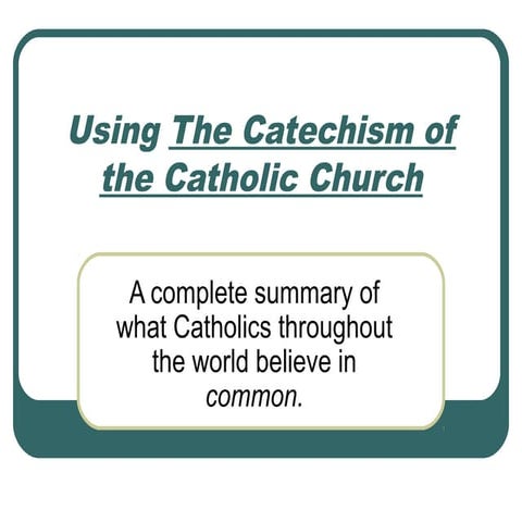 Using the catechism of the catholic church.2013.rcia.storms