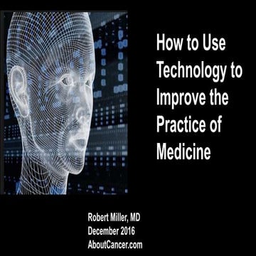 Using the cloud to improve the practice of medicine