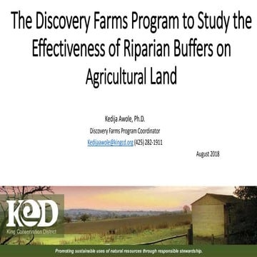 Using the discovery farms project to study the effectiveness of vegetared rip...