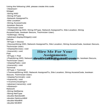 Using the following UML please create this code  ltAbstrac.pdf