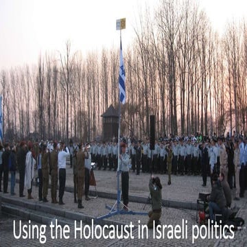 Using the Holocaust in israeli politics
