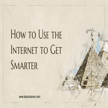 Using the internet to get smarter
