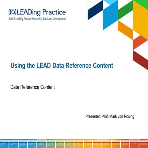Using the LEADing Data Reference Content