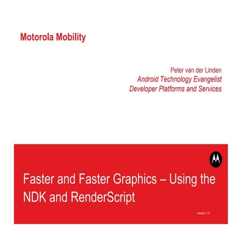 Using the NDK and Renderscript