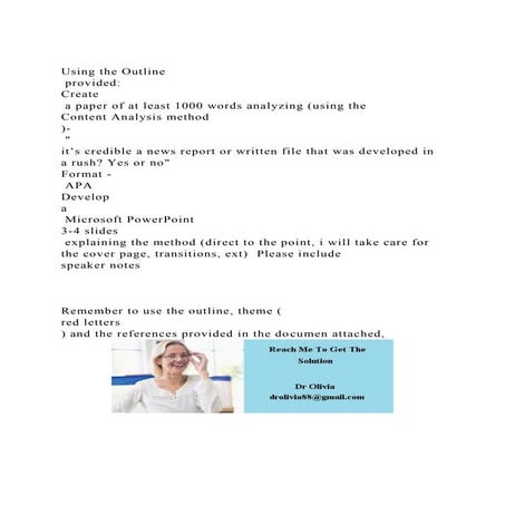 Using the Outline providedCreate a paper of at least 1000 w.docx